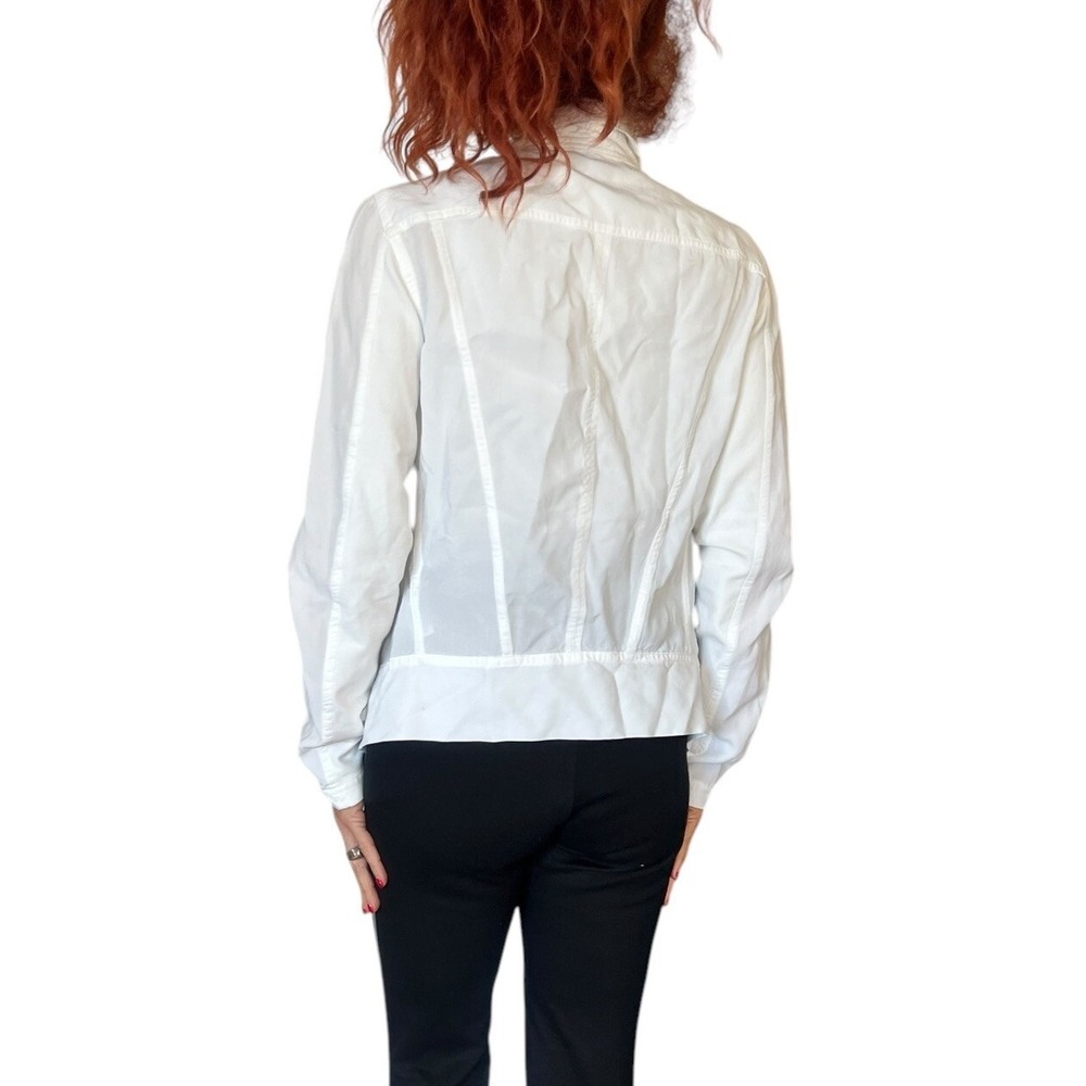SPLENDID WHITE OPEN DRAPE CARGO JACKET WHITE LYOCELL MIXED MEDIA CANYONDALE M - Picture 6 of 13